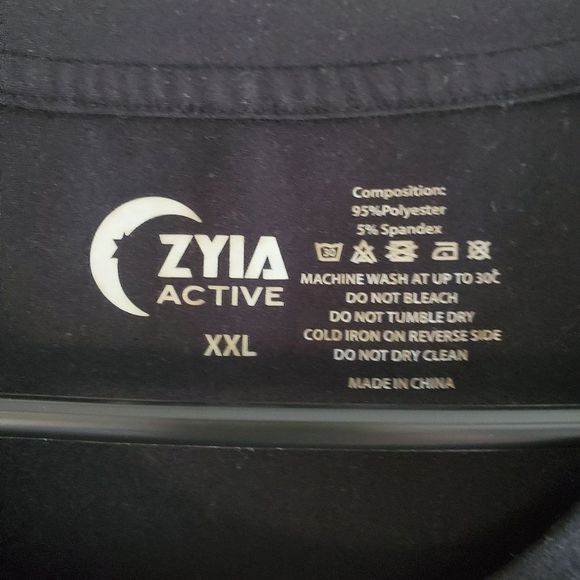 Zyia Active Women's Black Kettle Moon Tank Size XXL - Picture 5 of 6